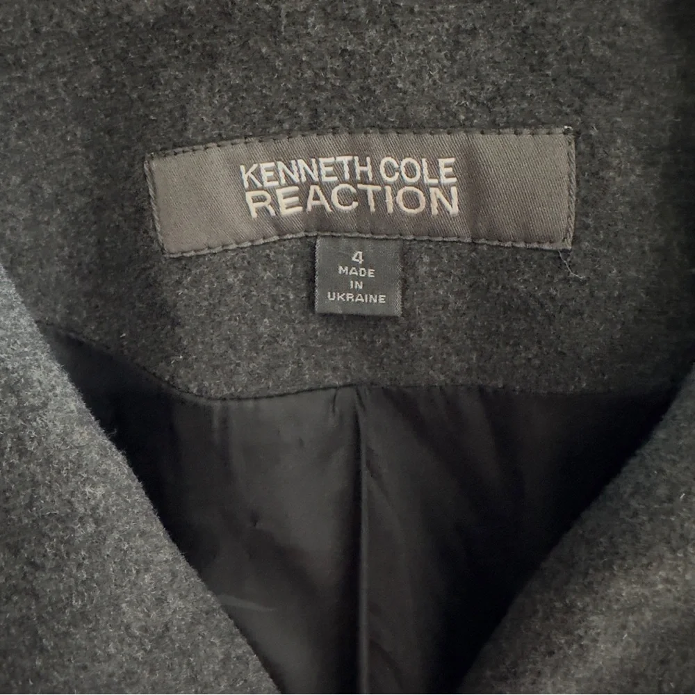 Kenneth Cole Reaction Wool Blend Coat Size 4 - Picture 5 of 7
